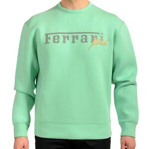 Scuderia Ferrari Men's Mint Embellished F-Lunga Sweatshirt Sweater US XL IT 54